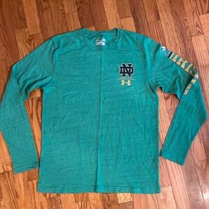 Notre Dame under Armour jersey knit long sleeve T-shirt